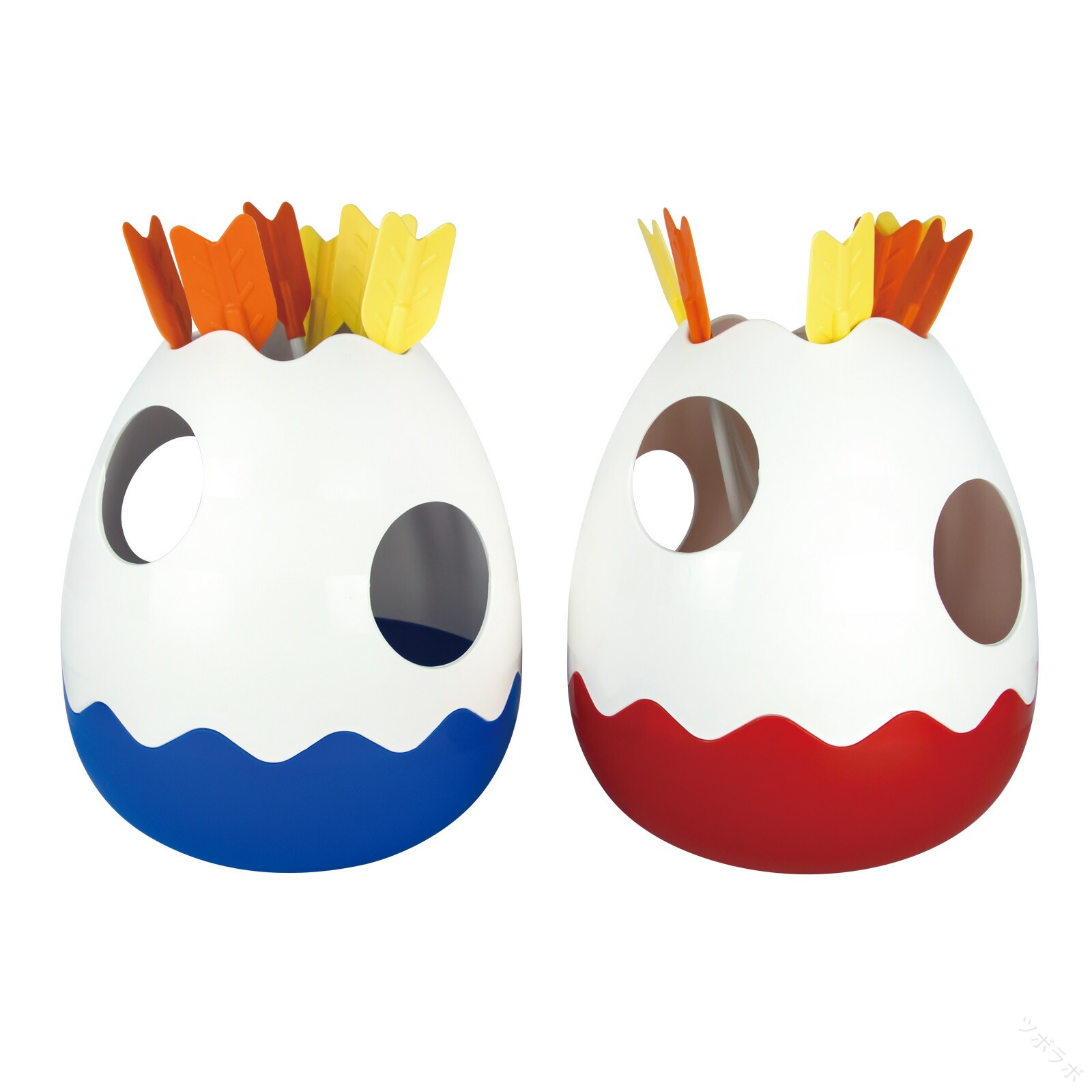 壺投げ おもちゃ 不倒翁のツボ 卵型ツボ キッズ用アロートスキット 子供向け矢投げ矢 小道具 壷投げ矢 壷矢を投げる面白いパーティーゲーム 矢投げゲーム 文化祭や運動会の楽しい遊び用