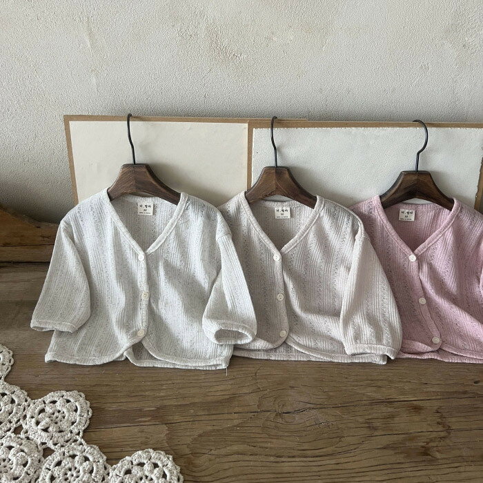 ベビー カーディガン 赤ちゃん 服 子供服 薄手 キッズ ベビー 女の子 長袖 冷房対策 カーディガン サマ..