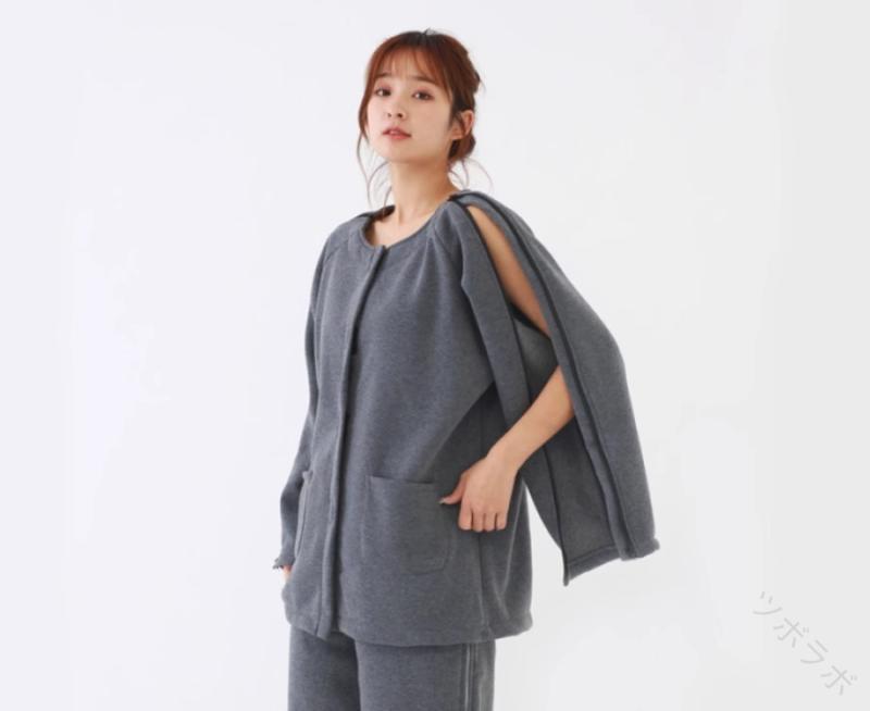 パジャマ 介護 入院 メンズ レディース 着脱簡単 病院用 ガウン 腕骨折対応 看護 寝たきり 高齢者 リハビリテーション用 グレー ブラック 両用快適