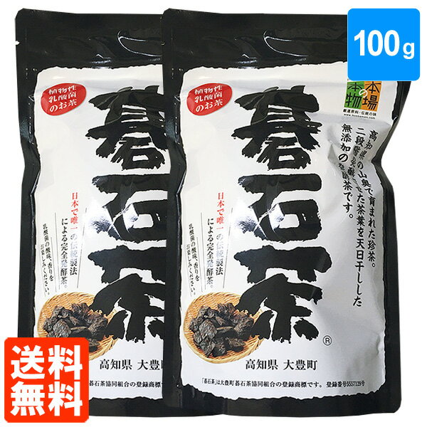 【送料無料・2袋セット】碁石茶 100g×2袋 乳酸発酵茶 大豊町碁石茶協同組合 本場の本場 国産 【整腸作用・腸内フローラで話題♪】