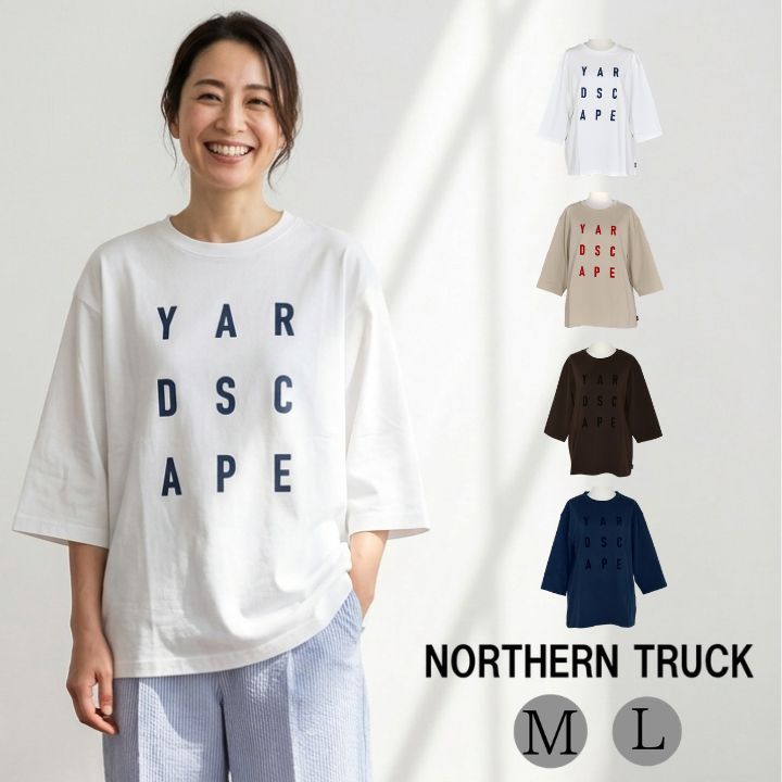 乐天商城 - ロゴプリント プルオーバー ロゴ入り Tシャツ レディース クルーネック ロゴTシャツ ノーザントラック ノースオブジェクト NORTHERNTRUCK ゆったり トップス 大きいサイズ 大人 可愛い ナチュラル カジュアル 秋服 冬服 [M便 不可]