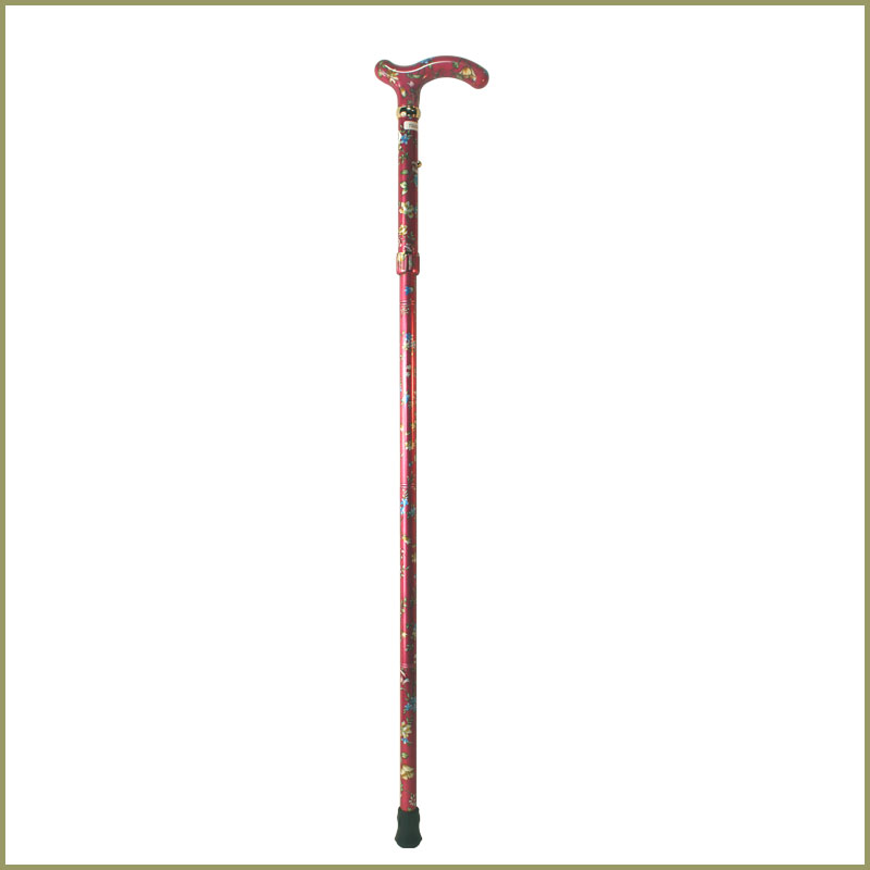 杖 折りたたみ 軽量 アルミ製チェリーマウンテン 総花柄 ステッキ【色柄： ピンク お花柄【杖 ステッキ つえ 折り畳み 折畳 折りたたみ式 折り畳み式 可愛い かわいい 杖 おしゃれ オシャレ 可愛い杖 女性用】 ギフト プレゼント 贈り物 専門店