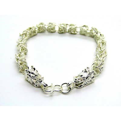 ドラゴン ブレスレット 龍 ブレス グッズ 辰年 双龍 腕輪 パンク