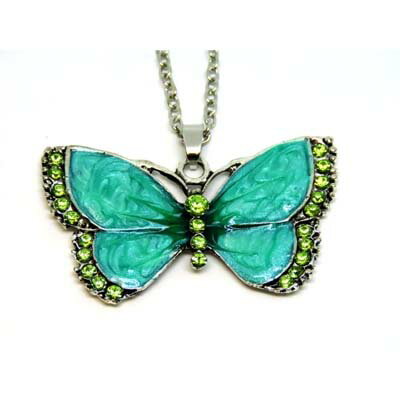 kikkou ネックレス グリーン 蝶々
