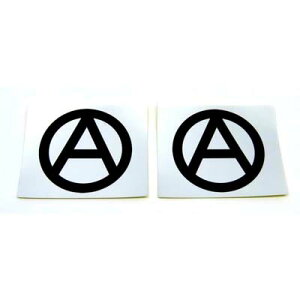 アナーキー マーク シール 2枚セット PUNK パンク グッズ 無政府主義 アナーキスト