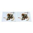 風神 シール 2枚セット 風神雷神図 ステッカー 和柄 簡易防水 グッズ 風神雷神