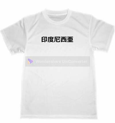 インドネシア共和国 国名 漢字 ドライ Tシャツ お土産 グッズ プレゼント Kanji T-shirt Country name DRY Indonesia