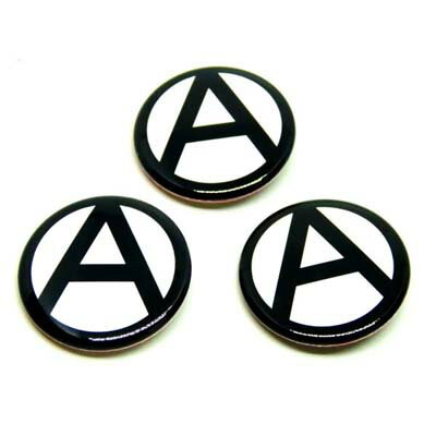 アナーキーマーク 缶バッジ 中 3個セット PUNK パンク ロック 無政府主義 グッズ