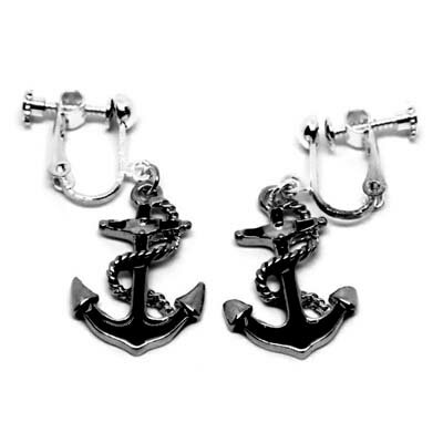 錨　イヤリング　船　海　アクセサリー　船乗り　ダイビング　釣り　ヨット　グッズ