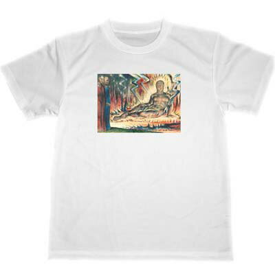 ウィリアム・ブレイク　ドライ　Tシャツ　名画　絵画　アート　グッズ　William Blake 涜神者カパネウス