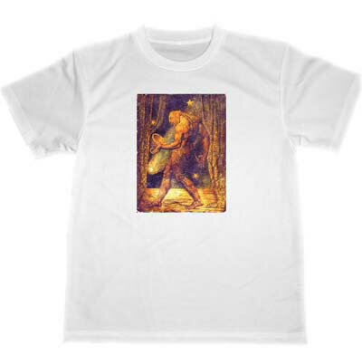 ウィリアム・ブレイク　ドライ　Tシャツ　名画　絵画　アート　グッズ　William Blake 蚤の幽霊　t-shirt