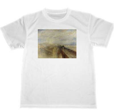 ジョゼフ・マロード・ウィリアム・ターナー　ドライ　Tシャツ　名画　絵画　ターナー　雨　蒸気　速度
