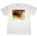 ジョゼフ・マロード・ウィリアム・ターナー ドライ Tシャツ 名画 絵画 ターナー 青白い馬にのった死