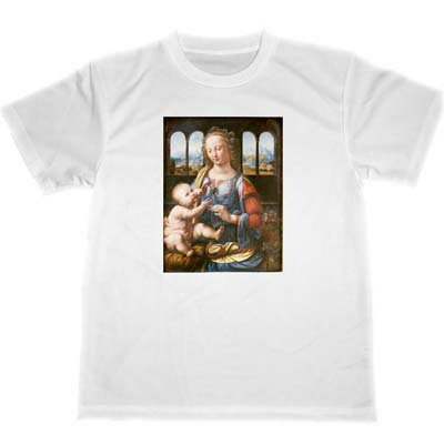 レオナルドダヴィンチ　ドライ　Tシャツ　名画　絵画　レオナルド・ダ・ヴィンチ　カーネーションの聖母