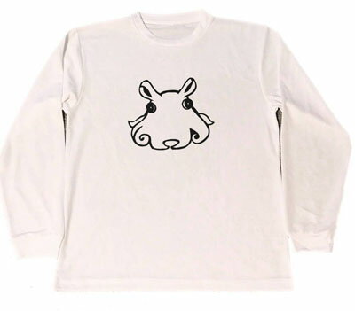 メンダコ ドライ Tシャツ 深海生物 切り絵 深海魚 グッズ ロング ロンT 長袖
