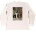 カール・ライヒュルト ドライ Tシャツ 名画 絵画 アニマル アート 動物 グッズ イヌ 犬 ロング ロンT 長袖