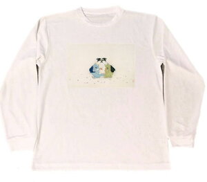 小村雪岱 ドライ Tシャツ 見立寒山拾得 名画 版画 ロング ロンT 長袖