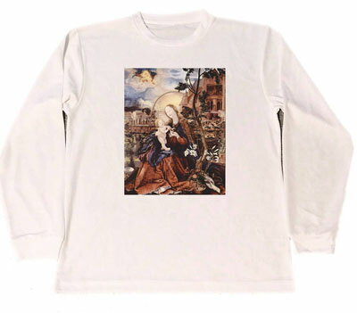 マティアス・グリューネヴァルト　ドライ　Tシャツ　名画　絵画　アート　グッズ　聖母とイエス　ロング　ロンT　長袖