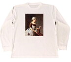 ジャン・シメオン・シャルダン　ドライ　Tシャツ　名画　絵画　アート　グッズ　ラケットを持つ少女　ロング　ロンT　長袖