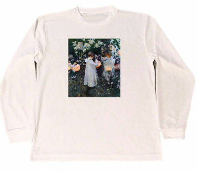 ジョン・シンガー・サージェント ドライ Tシャツ 名画 絵画 アート カーネーション、リリー、リリー、ローズ ロング ロンT 長袖