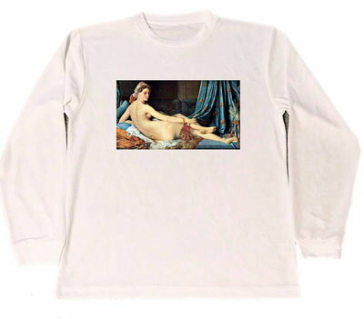 ドミニク・アングル　ドライ　Tシャツ　名画　絵画　アート　グッズ　グランド・オダリスク　ロング　ロンT　長袖