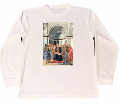 ピエロ・デラ・フランチェスカ　ドライ　Tシャツ　名画　絵画　アート　グッズ　ブレラ祭壇画　ロング　ロンT　長袖