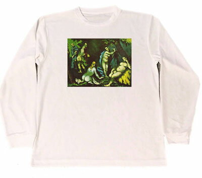 ポール・セザンヌ　ドライ　Tシャツ　名画　絵画　アート　グッズ　聖アントワーヌの誘惑　ロング　ロンT　長袖