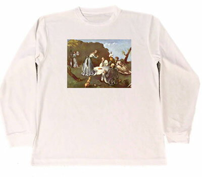 ポール・セザンヌ　ドライ　Tシャツ　名画　絵画　アート　グッズ　草上の昼食　ロング　ロンT　長袖