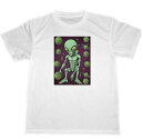 宇宙人 ドライ Tシャツ 宇宙 SF グッズ イラスト グレイ(4)