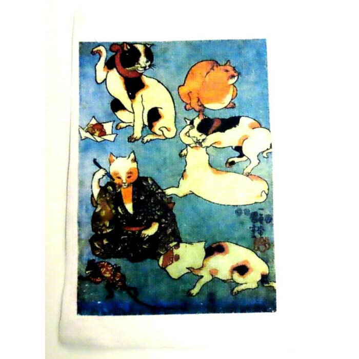 歌川国芳　猫　ダストクロス　マイクロファイバー　クロス　雑巾　浮世絵　ネコ　グッズ