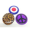 モッズマーク 豹柄 ピースマーク 缶バッジ MODS ターゲットマーク パンク PUNK ロック グッズ