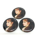 イレーヌ・カーン・ダンヴェール嬢 ピエール オーギュスト ルノワール 缶バッジ 3個セット 美少女 名画