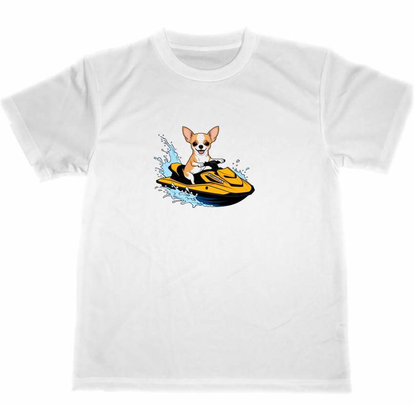ドライ　Tシャツ　チワワ　犬　水�