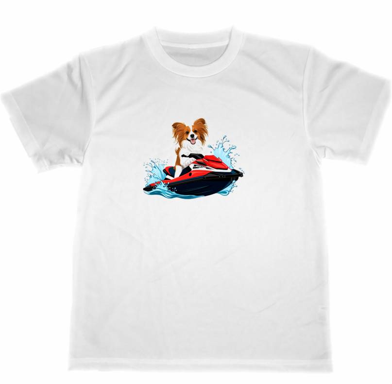 ドライ　Tシャツ　パピヨン　2　犬�