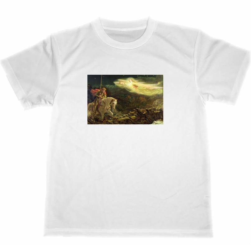 ドライ　Tシャツ　アーサーヒューズ　ガラハッド卿　名画　絵画　アート　グッズ