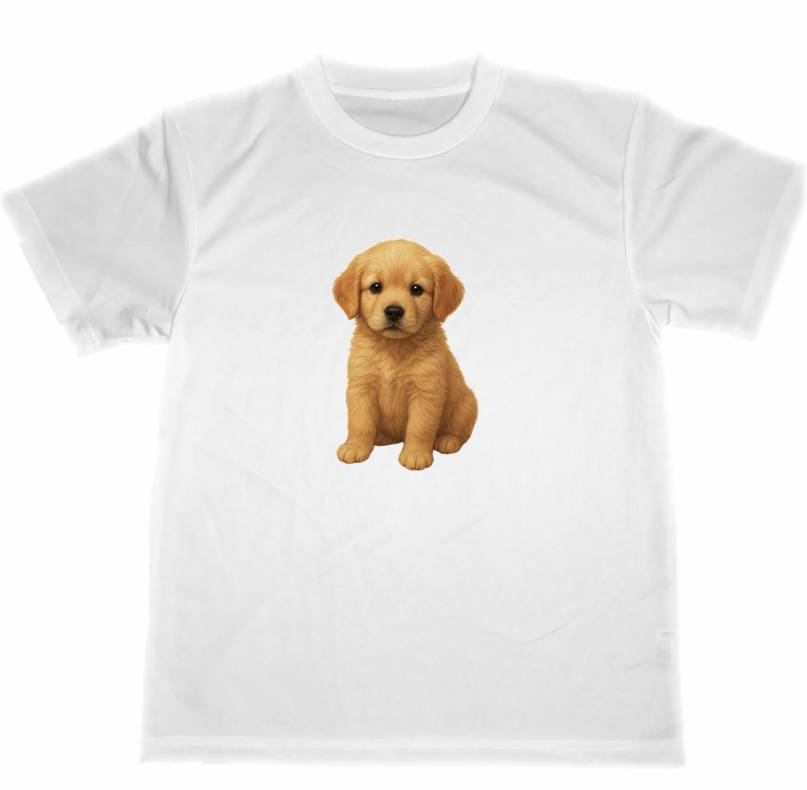 レトリバー　ドライ　Tシャツ　ゴールデンレトリバー　子犬　仔犬　DOG　グッズ　retriever　T-shirt
