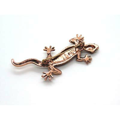 蜥蜴　ラインストーン　ブローチ　トカゲ　ヤモリ　イモリ　グッズ　両生類　爬虫類の商品画像 3