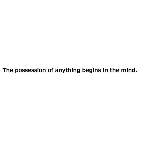 The possession of anything begins in the mind. 　ブルースリー　名言　ドライTシャツ　グッズ　格言