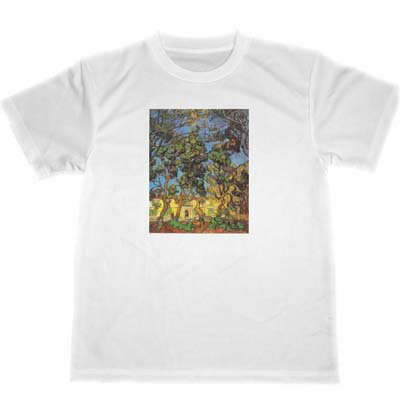 ゴッホ　ドライ　Tシャツ　セントポール病院の庭の木々　名画　絵画　グッズ　フィンセント・ファン・ゴッホ