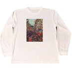 サン＝ドニ街　クロード・モネ　ドライ　Tシャツ　名画　絵画　グッズ　ロング Tシャツ ロンT 長袖