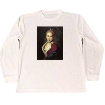 ピエトロ　ロータリ　ドライ　Tシャツ　名画　絵画　美女　美少女　グッズ　5　ロング　ロンT　白