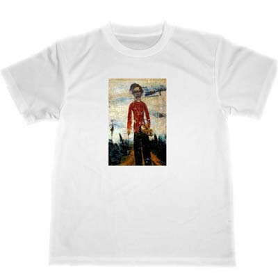 佐伯祐三　立てる自画像　ドライTシャツ　名画　絵画　グッズ
