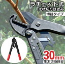 【送料無料】ラチェット式太枝切りばさみ 切替タイプ