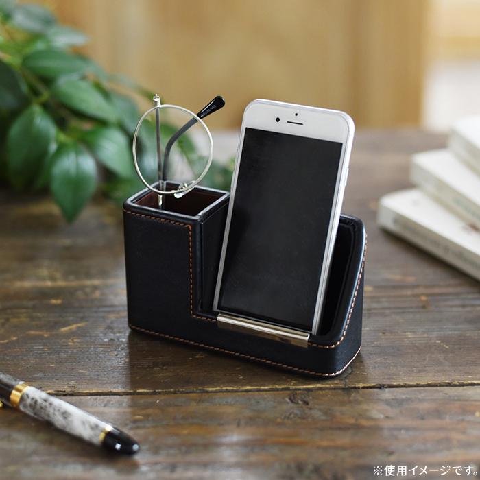 【送料無料】茶谷産業 LA VITA IDEALE 携帯&メガネスタンド 240-570BK