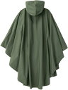 【送料無料】レインコート U-DAY ポンチョ D-638011 カーキ