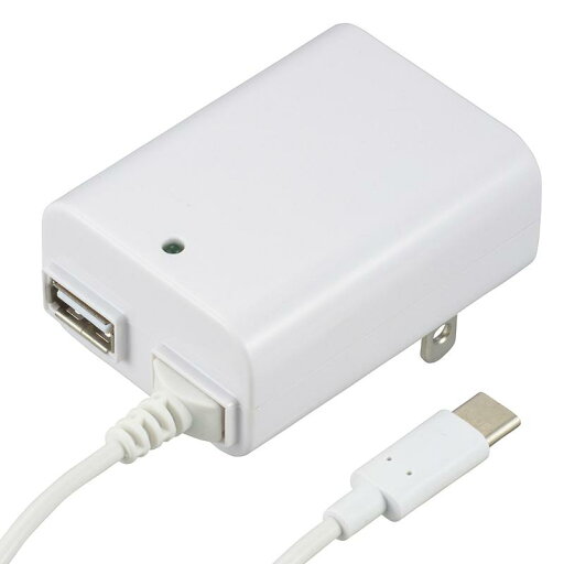 【送料無料】 OHM ACアダプター USB+TypeCケーブル 1m MAV-AUC2-W 【送料無料】 OHM ACアダプター USB+TypeCケーブル 1m MAV-AUC2-W