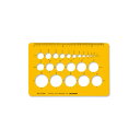【送料無料】 テンプレート No.103M 円定規 1-843-0113