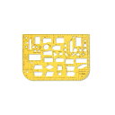 【送料無料】 テンプレート 能率定規 1-843-1601