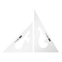 【送料無料】 三角定規 24cm×2mm 雲型抜き 1-809-0024