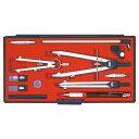 【送料無料】 KD型製図器 QB 13品組 1-730-7413